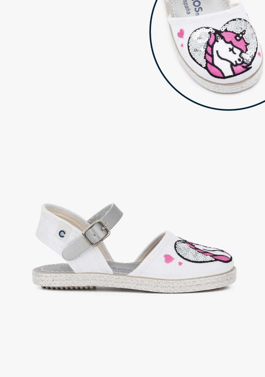 Conguitos Alpargatas De Niña Lentejuelas Unicornio^ Alpargatas