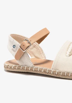 Conguitos Alpargatas Hebilla Tiras Beige^ Alpargatas|Zapatos De Ceremonia