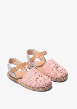 Conguitos Alpargatas Macramé Rosa^ Alpargatas|Zapatos De Ceremonia
