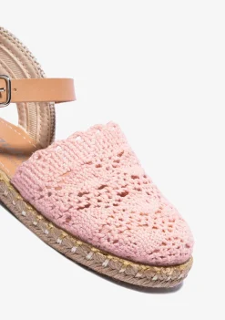 Conguitos Alpargatas Macramé Rosa^ Alpargatas|Zapatos De Ceremonia