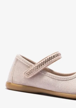 Conguitos Bailarinas De Bebé Tira Adherente Rosa^ Bailarinas|Zapatos De Ceremonia