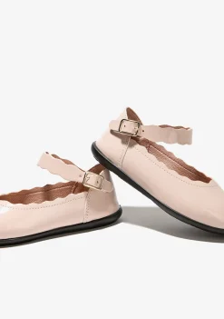 Conguitos Bailarinas De Niña Ondas Rosa^ Zapatos De Ceremonia|Bailarinas