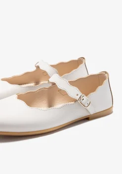 Conguitos Bailarinas Hebilla Ondas Beige B&W^ Zapatos|Zapatos De Ceremonia