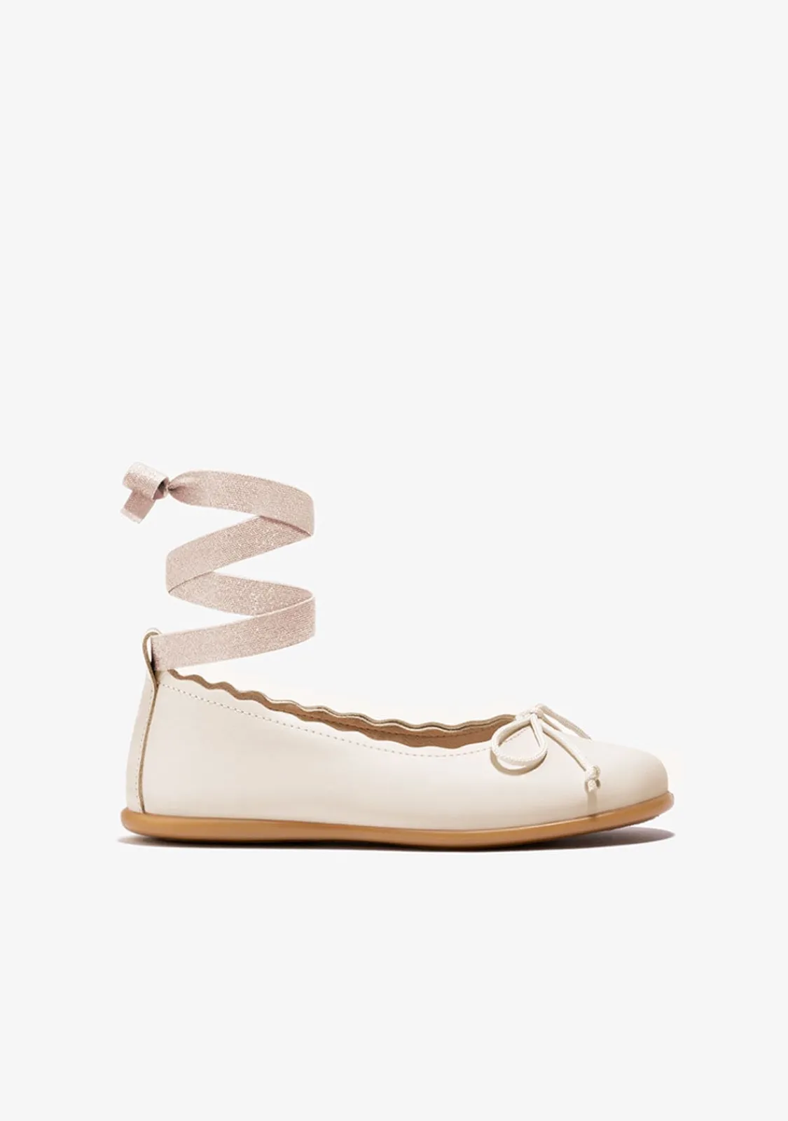 Conguitos Bailarinas Ondas Tira Beige^ Zapatos|Zapatos De Ceremonia