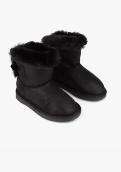 Conguitos Botas Australianas B&W Negro Con Lazo^ Botas Australianas|Botas Australianas