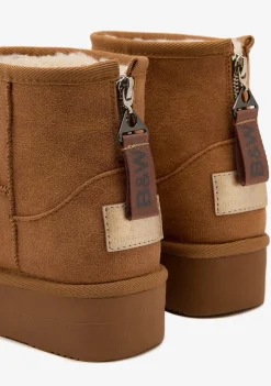 Conguitos Botas Australianas Cremallera Tan B&W^ Botas Australianas|Botas Australianas