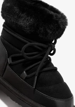 Conguitos Botas Australianas De Niña Cordones Negro B&W^ Botas Australianas|Botas Australianas