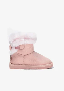 Conguitos Botas Australianas De Niña Strass Rosa B&W^ Botas Australianas|Botas Australianas