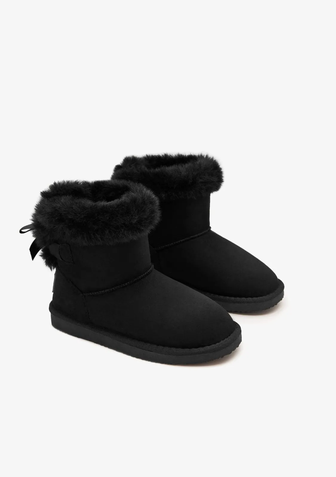 Conguitos Botas Australianas Lazo Pelo Water Repellent Negro B&W^ Botas Australianas|Botas Australianas