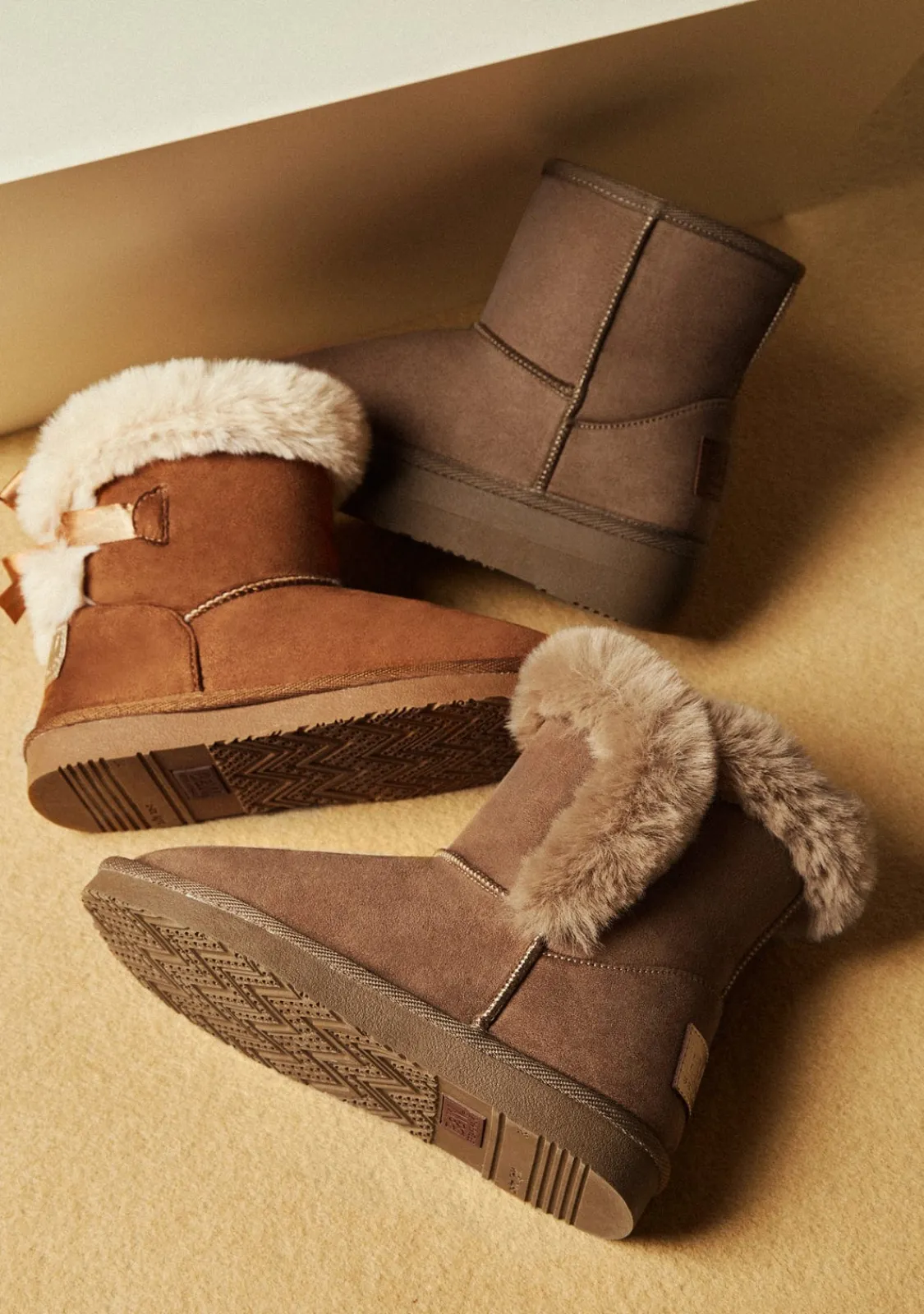 Conguitos Botas Australianas Pelo Taupe B&W^ Botas Australianas|Botas Australianas