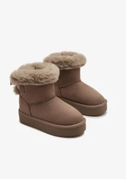 Conguitos Botas Australianas Pelo Water Repellent Taupe B&W^ Botas Australianas|Botas Australianas