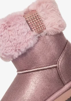 Conguitos Botas Australianas Strass Pelo Rosa B&W^ Botas Australianas|Botas Australianas