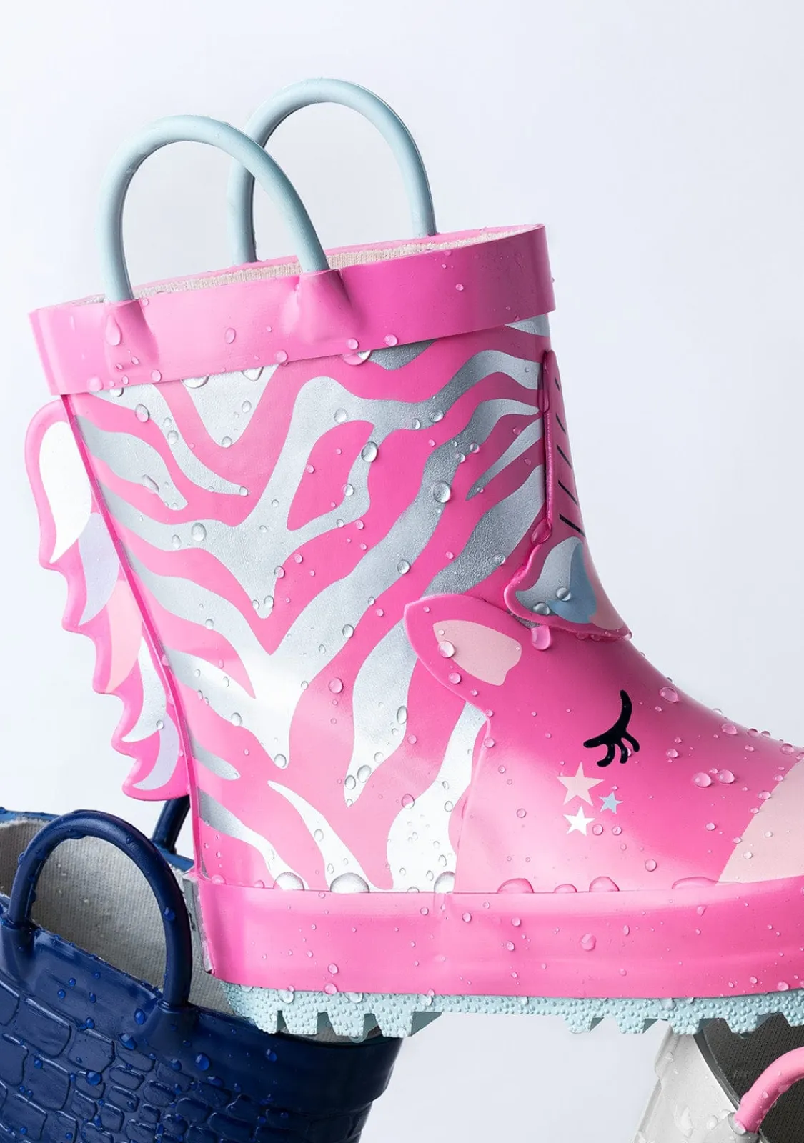 Conguitos Botas De Agua Unicornio Rosa De Goma^ Botas De Agua|Botas De Agua