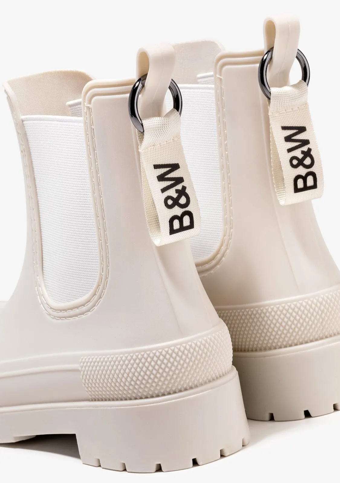 Conguitos Botas De Agua Unisex Beige B&W^ Botas|Botas De Agua