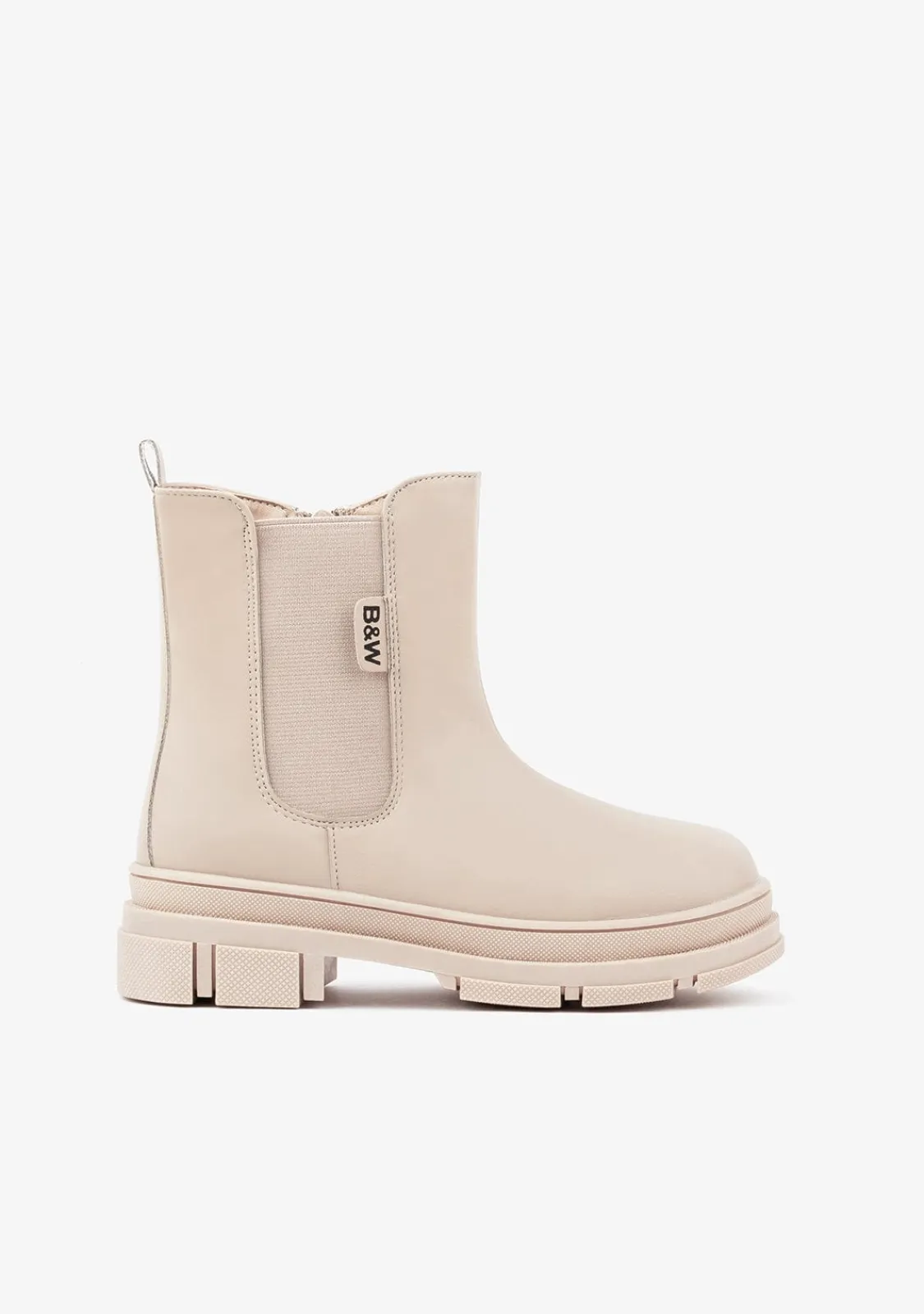 Conguitos Botas De Niña Elástico Napa Beige B&W^ Botas|Botas