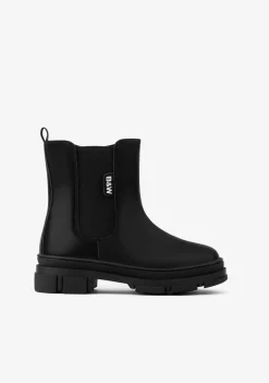 Conguitos Botas De Niña Elástico Napa Negro B&W^ Botas|Botas