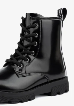 Conguitos Botas De Niña Militares Negro B&W^ Botas|Botas