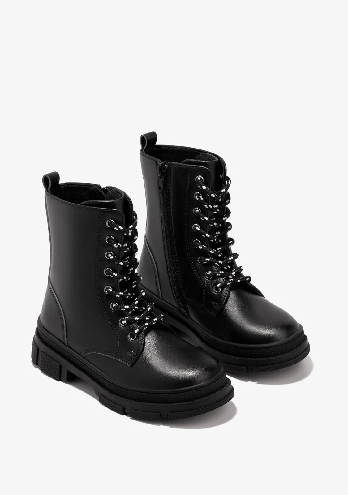 Conguitos Botas De Niña Napa Negro B&W^ Botas|Botas