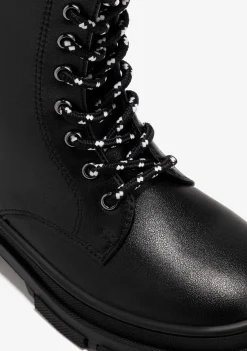 Conguitos Botas De Niña Napa Negro B&W^ Botas|Botas