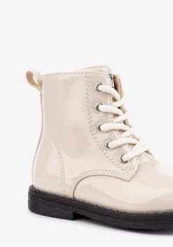 Conguitos Botines De Bebé Charol Sintético Beige^ Botas|Botas