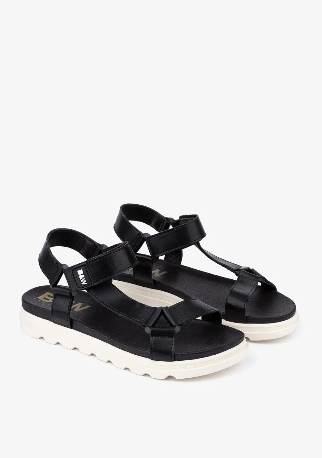 Conguitos B&W Sandalias De Niña Napa Negro^ Sandalias|Sandalias