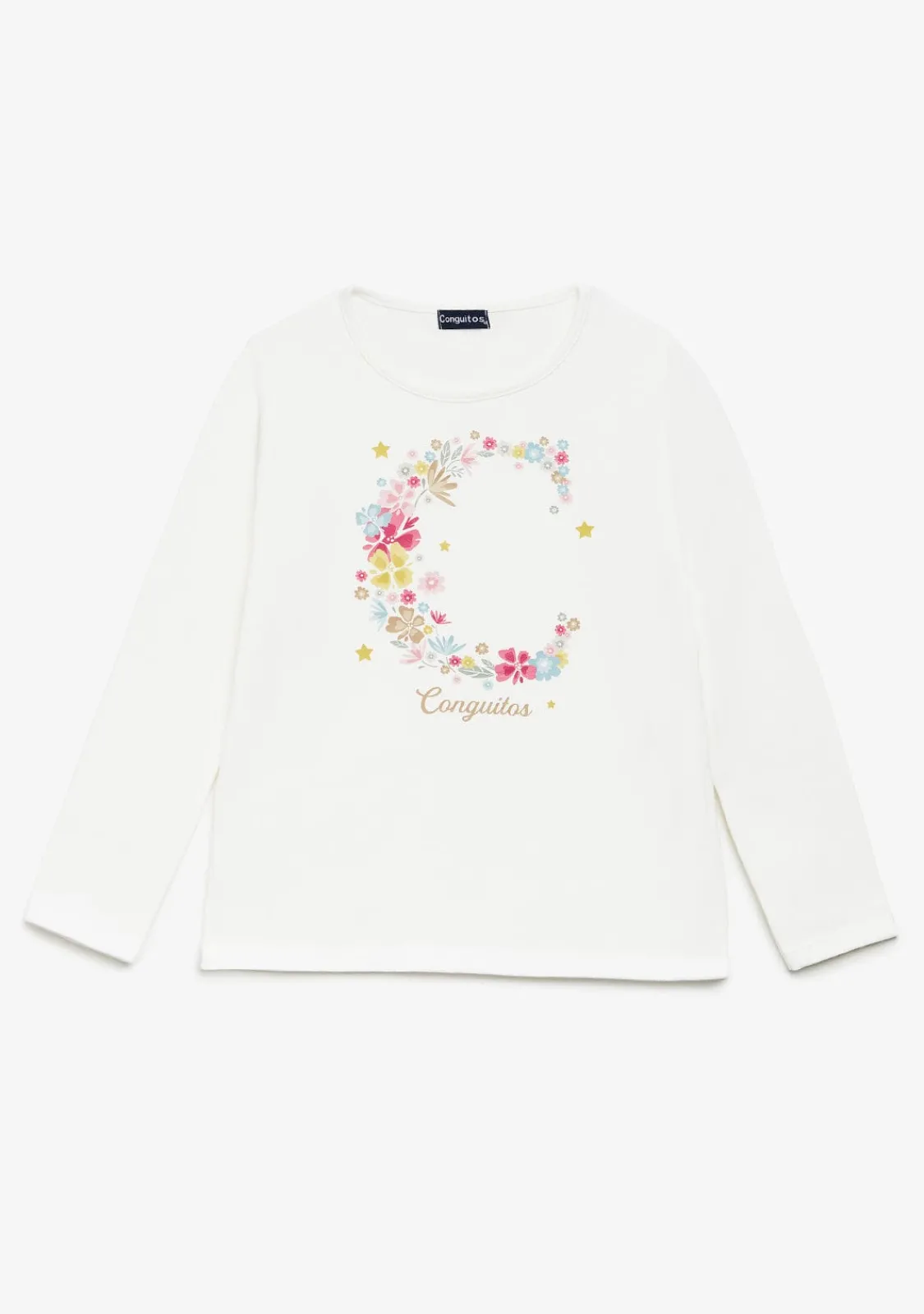 Conguitos Camiseta 'C' Blanco Roto^ Camisetas|Camisetas Manga Larga