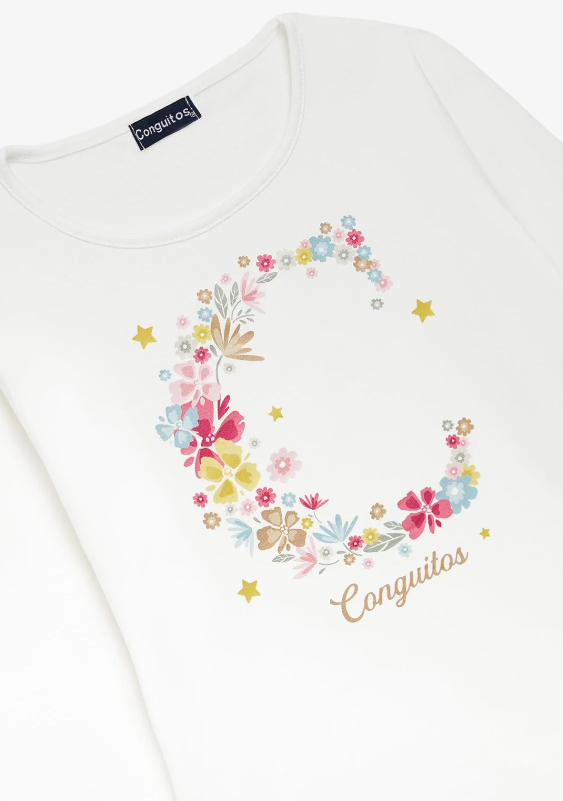 Conguitos Camiseta 'C' Blanco Roto^ Camisetas|Camisetas Manga Larga