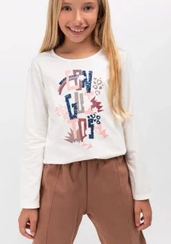 Conguitos Camiseta De Niña Blanco^ Camisetas|Camisetas Manga Larga