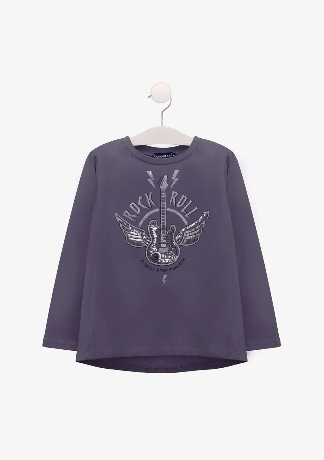 Conguitos Camiseta De Niña Rock Marengo^ Camisetas|Camisetas Manga Larga
