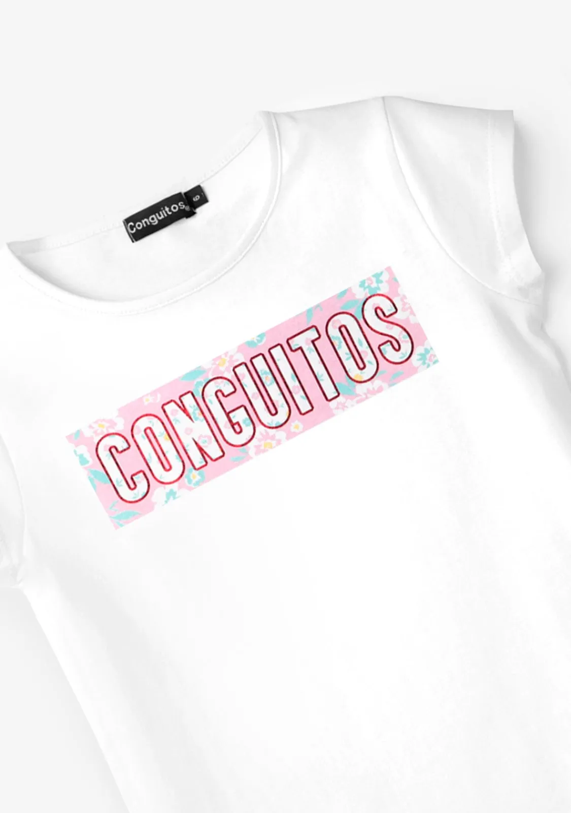 Conguitos Camiseta Flores Blanco^ Camisetas