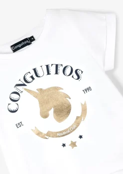 Conguitos Camiseta Unicornio Oro^ Camisetas