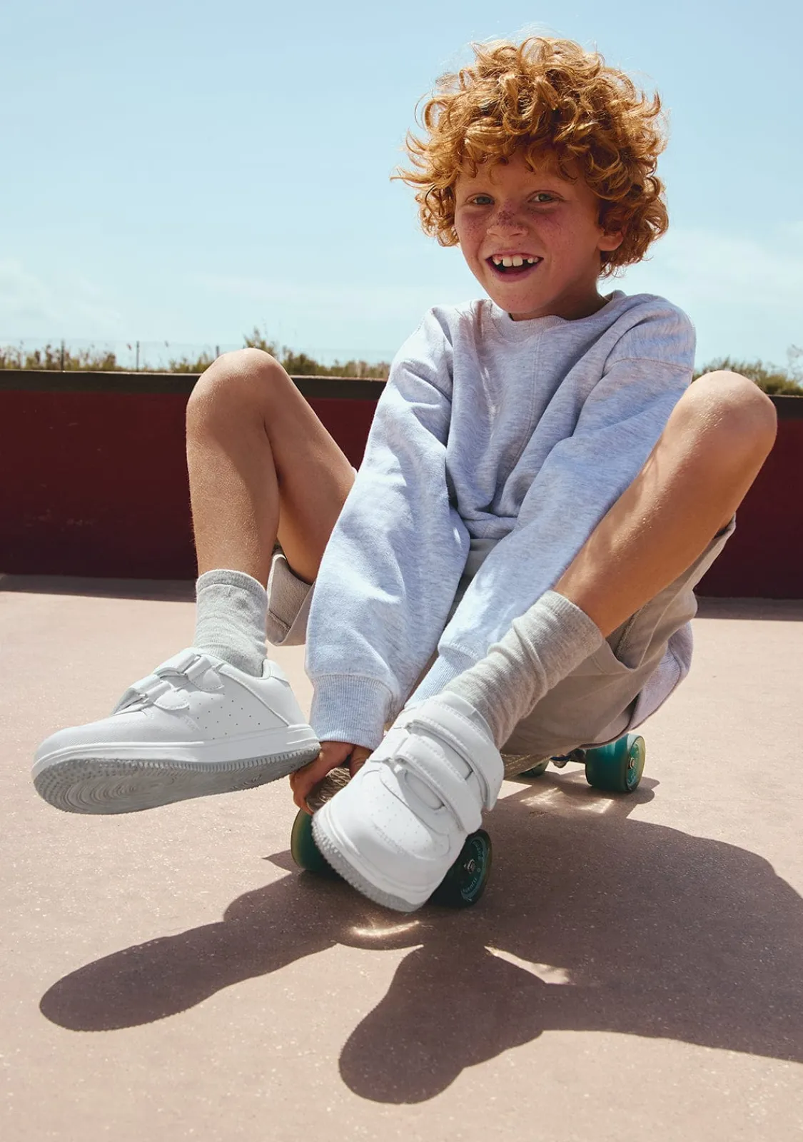 Conguitos Deportivos Unisex Blanco / Gris^ Zapatillas|Colegiales