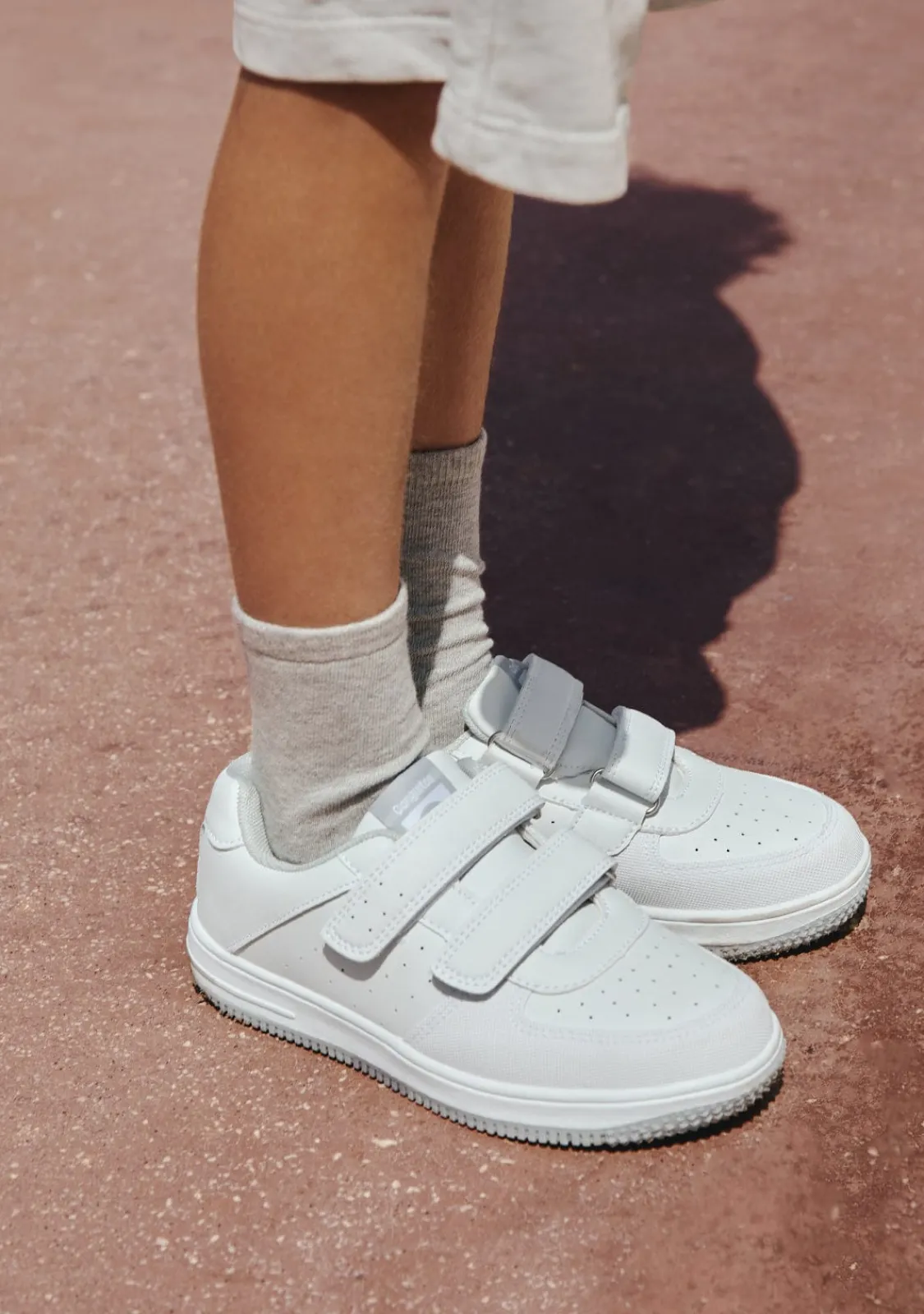 Conguitos Deportivos Unisex Blanco / Gris^ Zapatillas|Colegiales