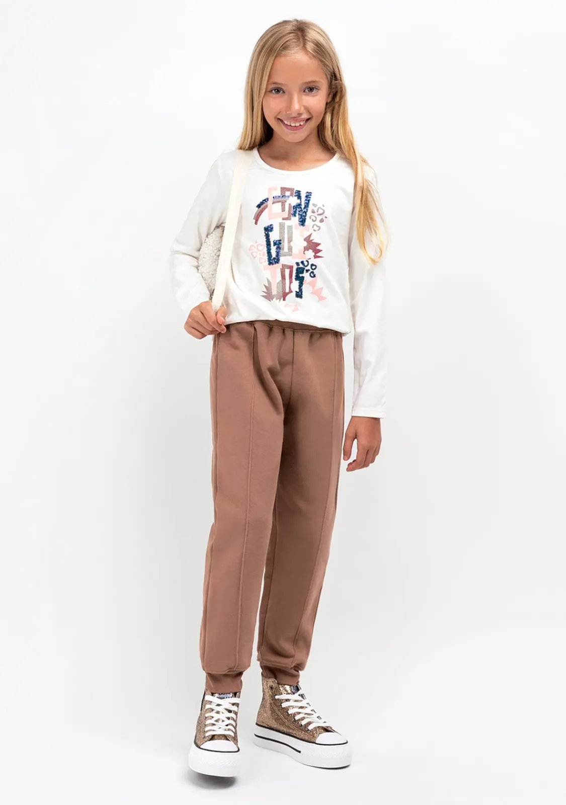 Conguitos Joggers De Niña Basic Marrón^ Pantalones Y Leggins