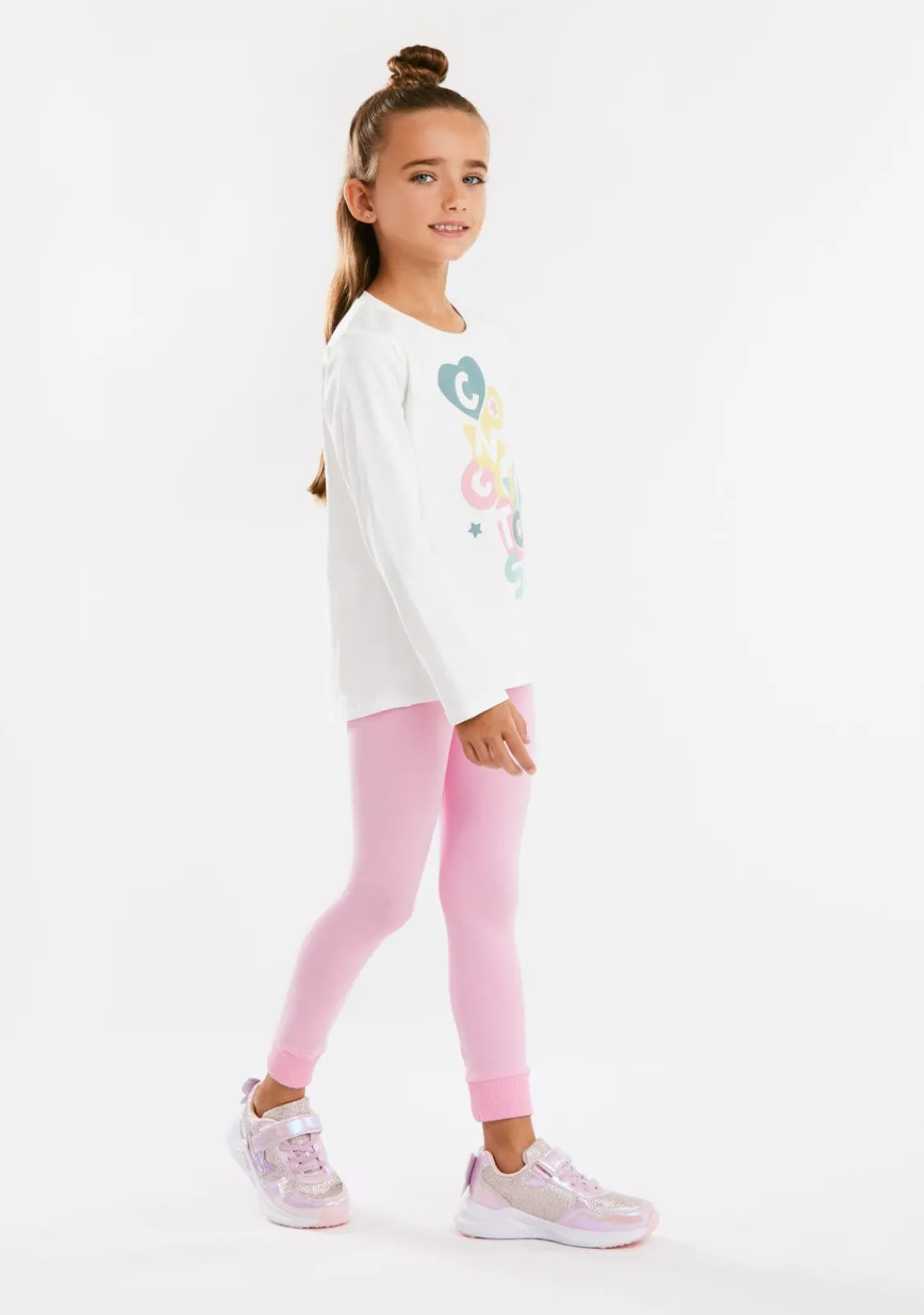 Conguitos Leggings Algodón Rosa^ Pantalones Y Leggins