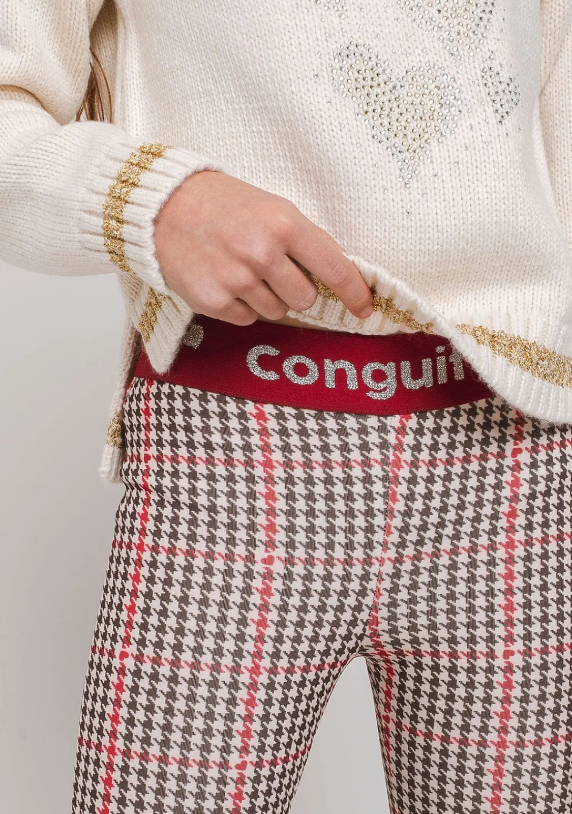 Conguitos Leggins De Niña Neopreno Pata Gallo^ Pantalones Y Leggins