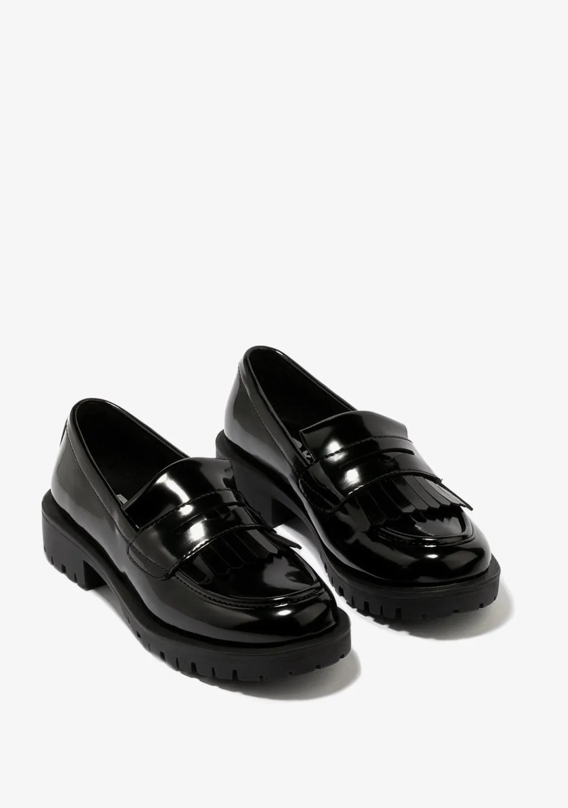 Conguitos Mocasines De Niña Tiras Negro B&W^ Zapatos|Colegiales