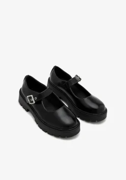 Conguitos Mocasines Hebilla Negro B&W^ Zapatos|Bailarinas