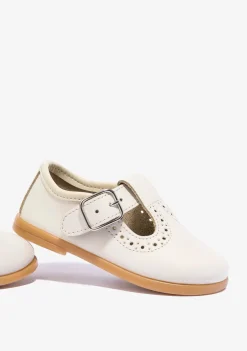 Conguitos Pepito De Bebé Hebilla Napa Beige^ Bailarinas|Zapatos De Ceremonia