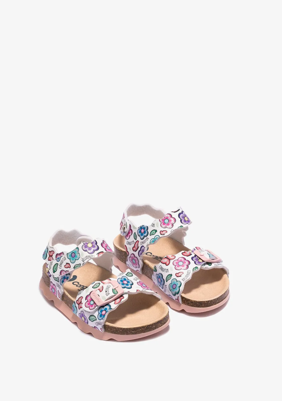 Conguitos Sandalias De Niña Bio Flores Blanco^ Sandalias Bio|Sandalias