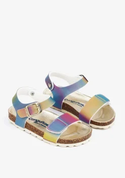 Conguitos Sandalias De Niña Bio Iridiscente Multicolor^ Sandalias Bio|Sandalias