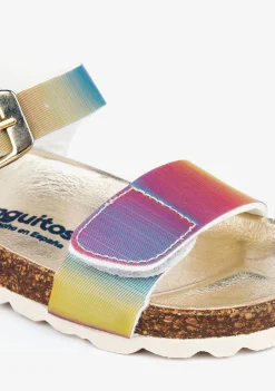 Conguitos Sandalias De Niña Bio Iridiscente Multicolor^ Sandalias Bio|Sandalias