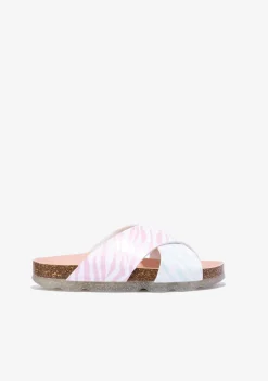 Conguitos Sandalias De Niña Bio Multicolor Cebra B&W^ Sandalias|Sandalias Bio