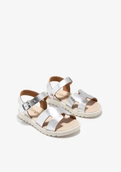 Conguitos Sandalias Metalizado Plata^ Sandalias|Zapatos De Ceremonia