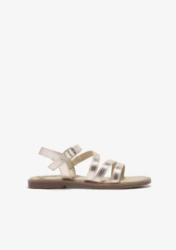 Conguitos Sandalias Tiras Oro B&W^ Sandalias|Sandalias