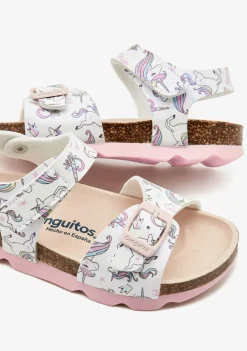 Conguitos Sandalias Unicornios Blanco^ Sandalias Bio|Sandalias