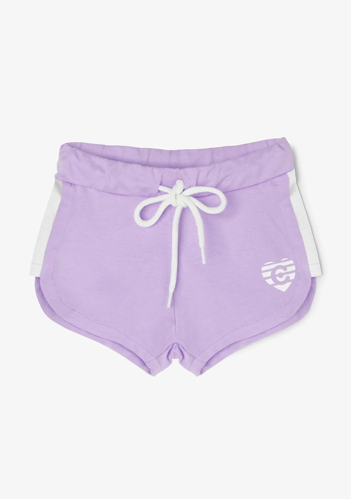 Conguitos Short Deportivo De Niña Liso Corazón Malva^ Shorts