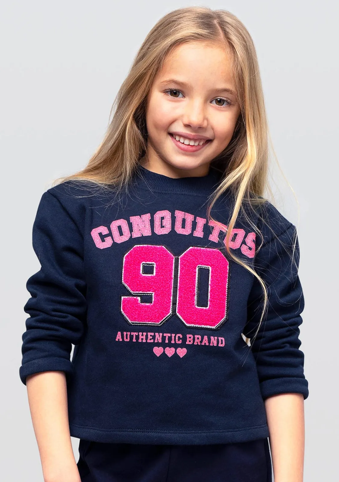 Conguitos Sudadera De Niña Marino ^ Camisetas|Sudaderas