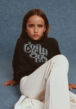Conguitos Sudadera Estampado Negro^ Sudaderas