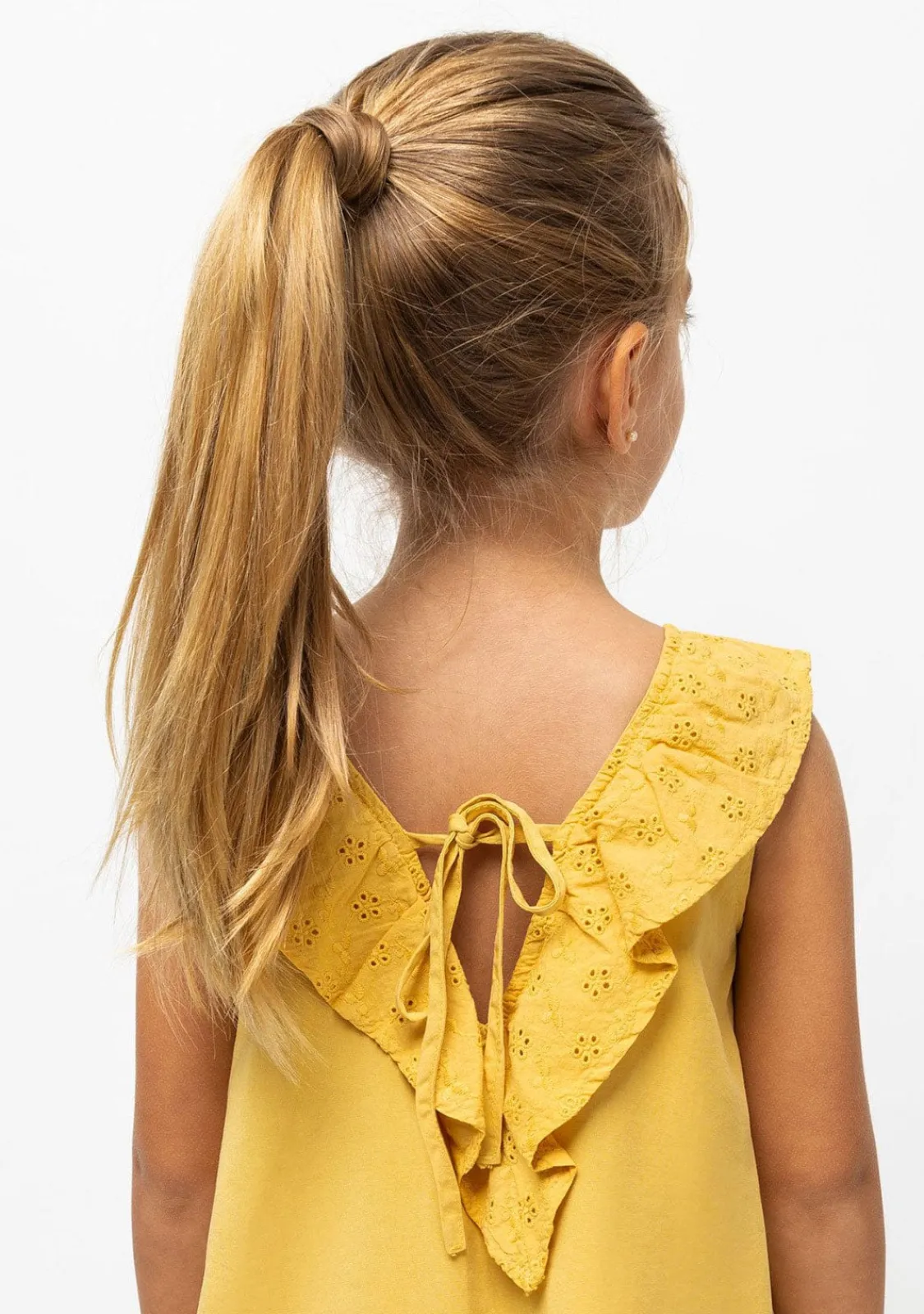 Conguitos Vestido De Niña Tencel Mostaza^ Vestidos De Verano|Vestidos